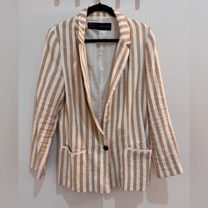 striped ZARA blazer